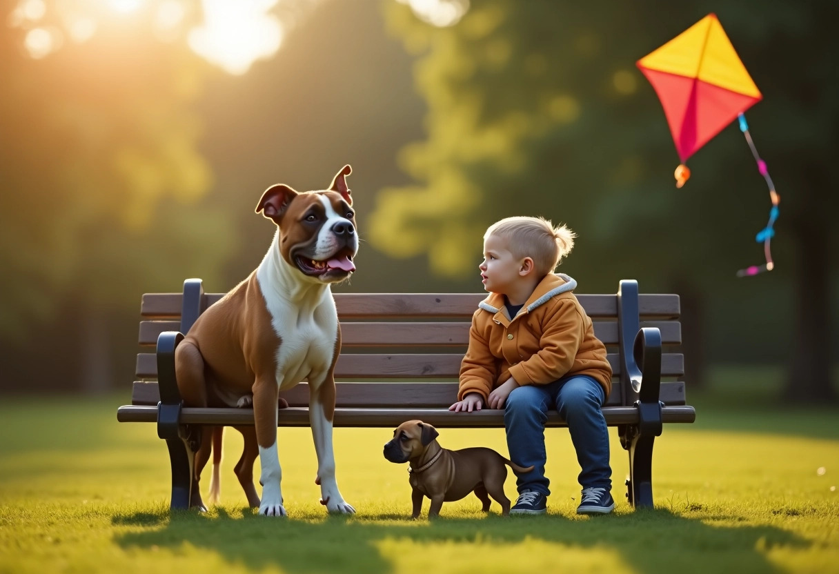 staffordshire bull terrier  enfants